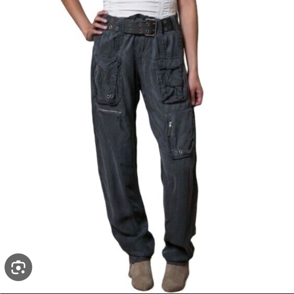 Johnny Was Y2K cargo Pants Silk Vintage SEE ALL PICS and Description